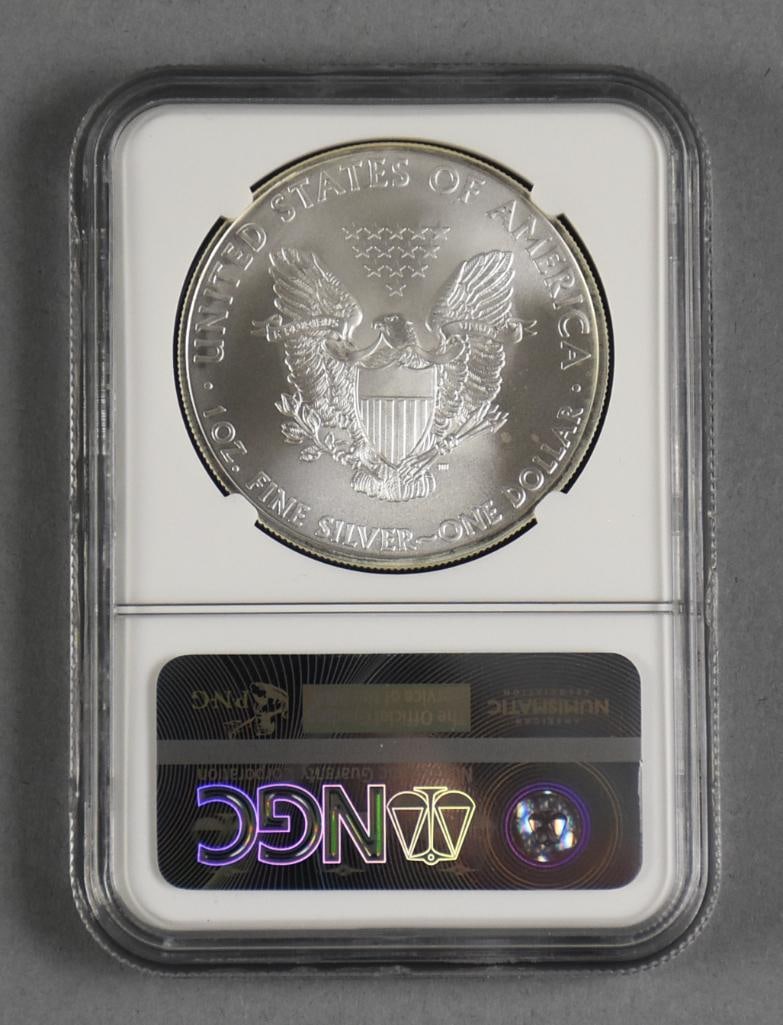 2010 Silver Eagle $1 Dollar Graded NGC MS 69 - 2