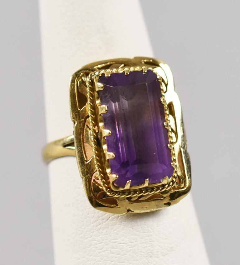 14K Gold & Amethyst Ring (1 of 7)