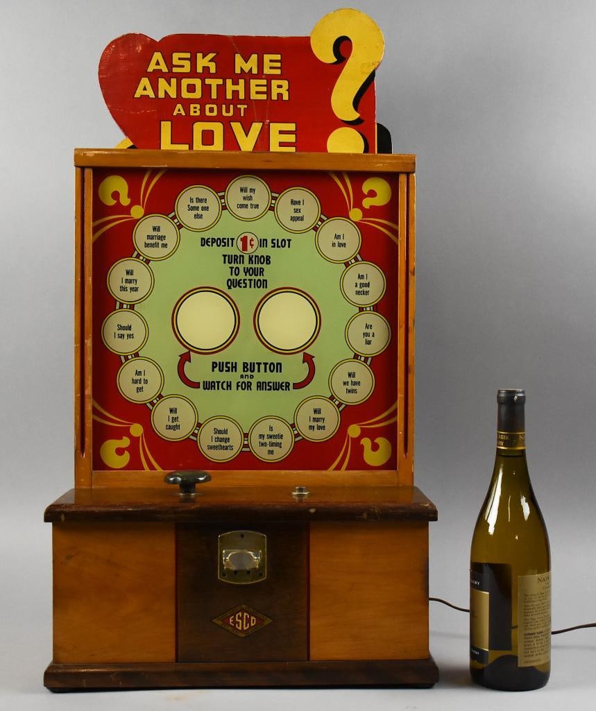 c1940 ESCO Ask Me About Another One Penny Fortune Teller - 15