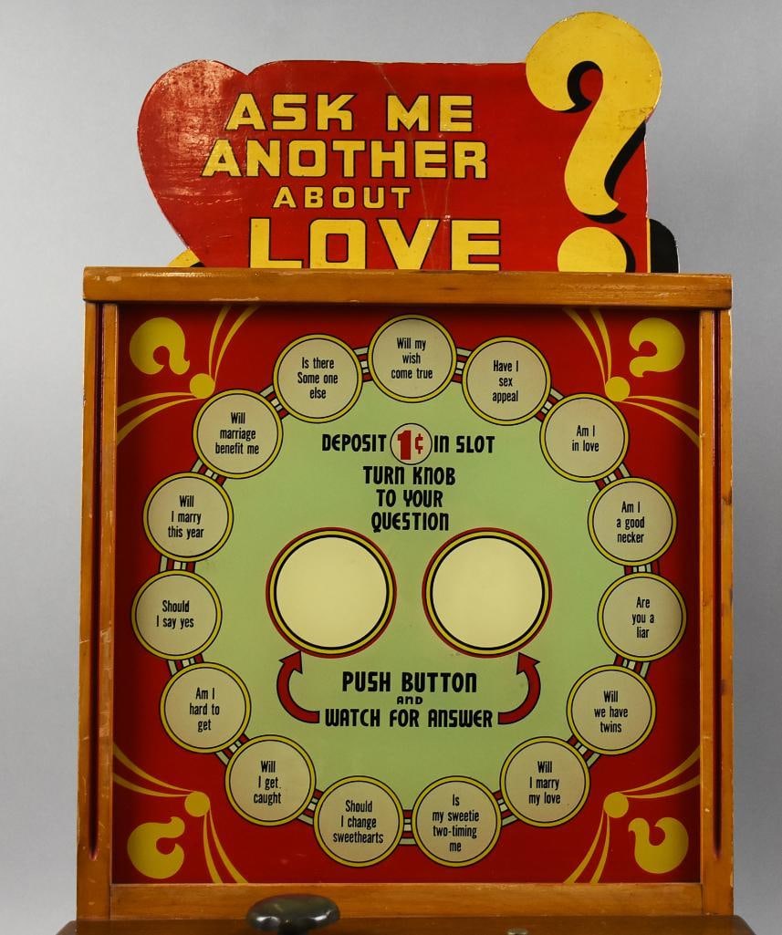 c1940 ESCO Ask Me About Another One Penny Fortune Teller - 4