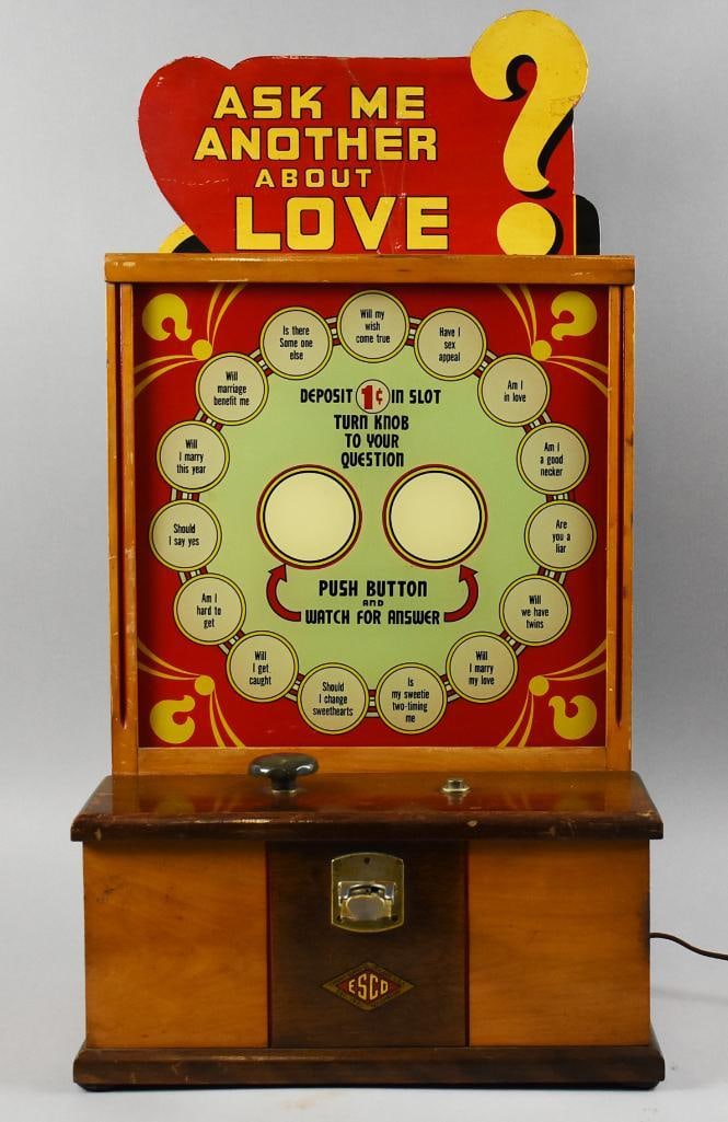 c1940 ESCO Ask Me About Another One Penny Fortune Teller - 8