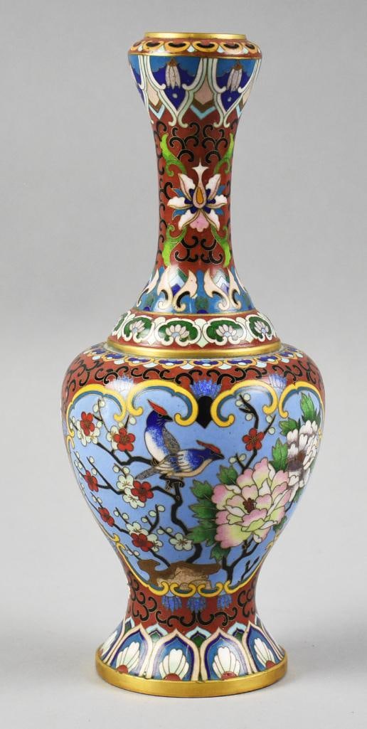 Vintage Chinese Cloisonne Genie Vase (1 of 4)