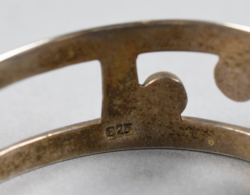 Sterling Silver Modernist Bangle Bracelets - 6