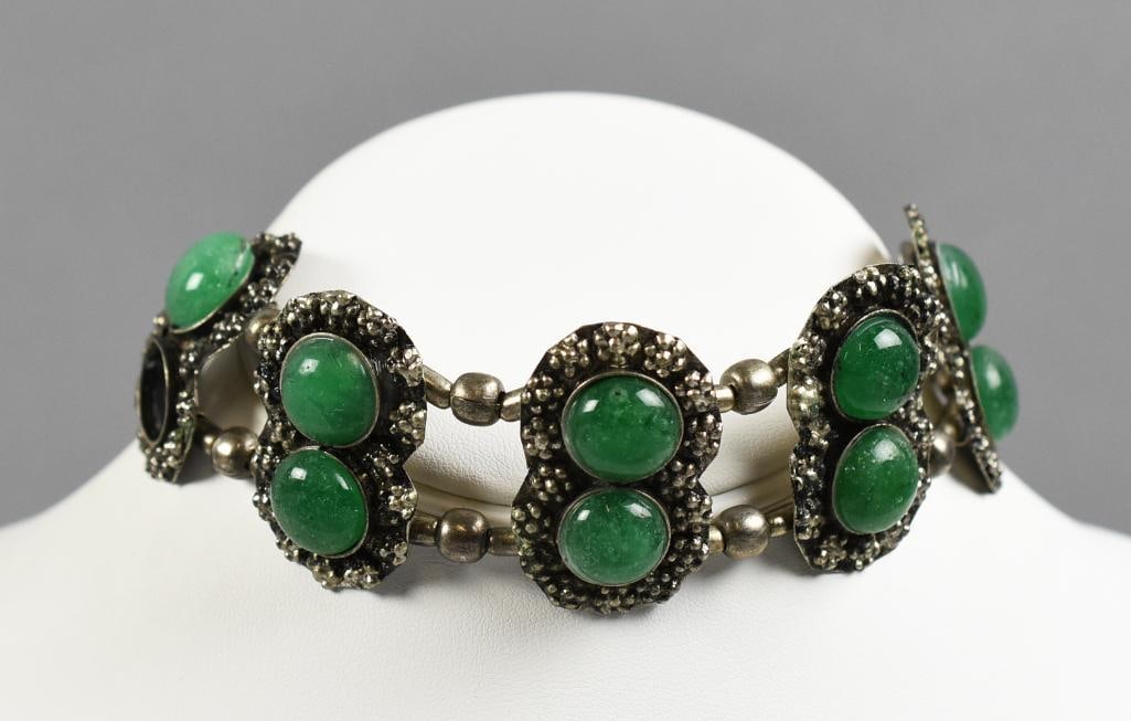 2 Silver plated Gemstone Bracelets - 3