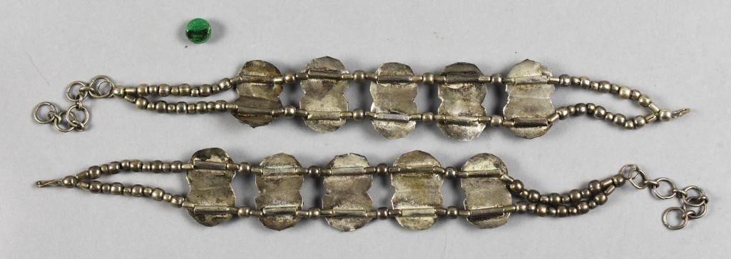 2 Silver plated Gemstone Bracelets - 4