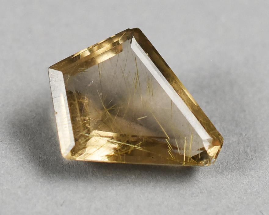Rutilated Quartz 15.8ct Kite Cut - 2