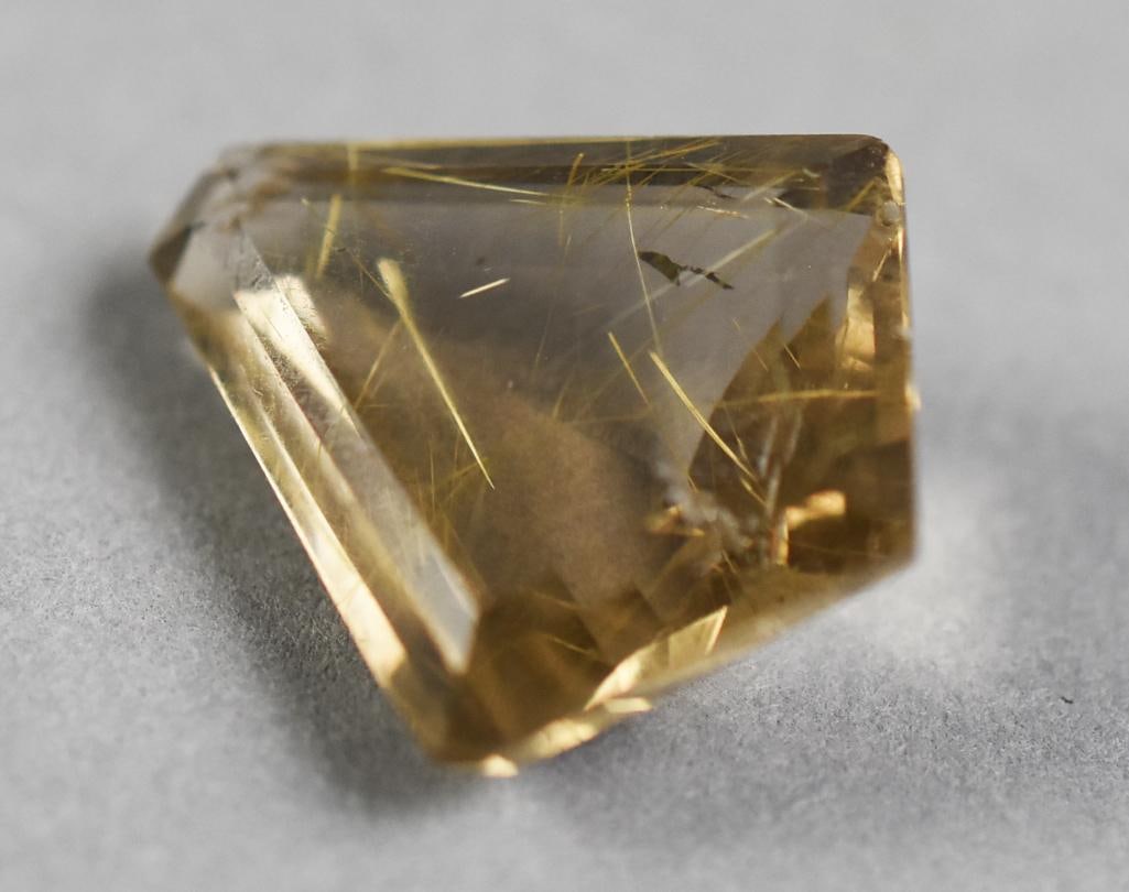 Rutilated Quartz 15.8ct Kite Cut - 3