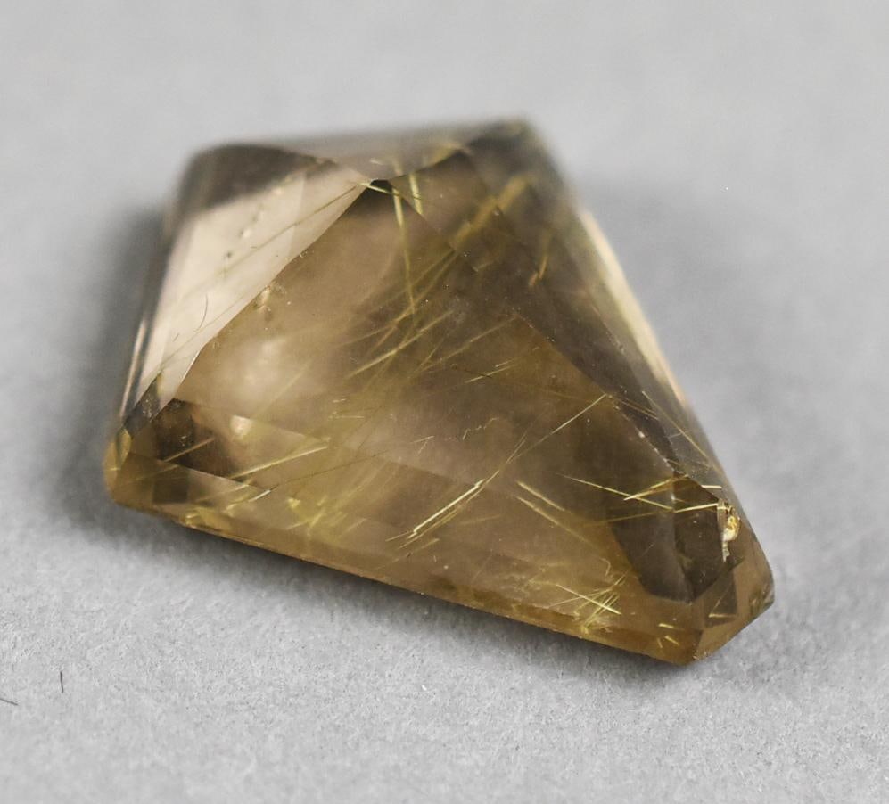 Rutilated Quartz 15.8ct Kite Cut - 5