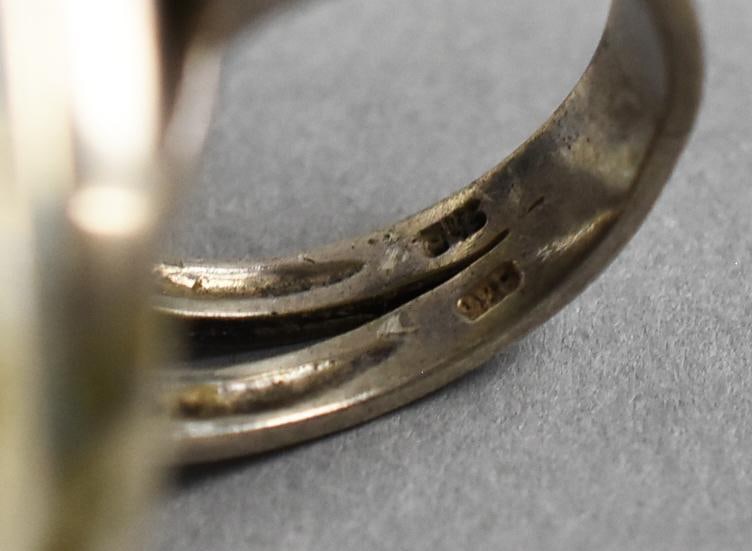 Sterling Silver, Lapis Earrings & Ring - 7