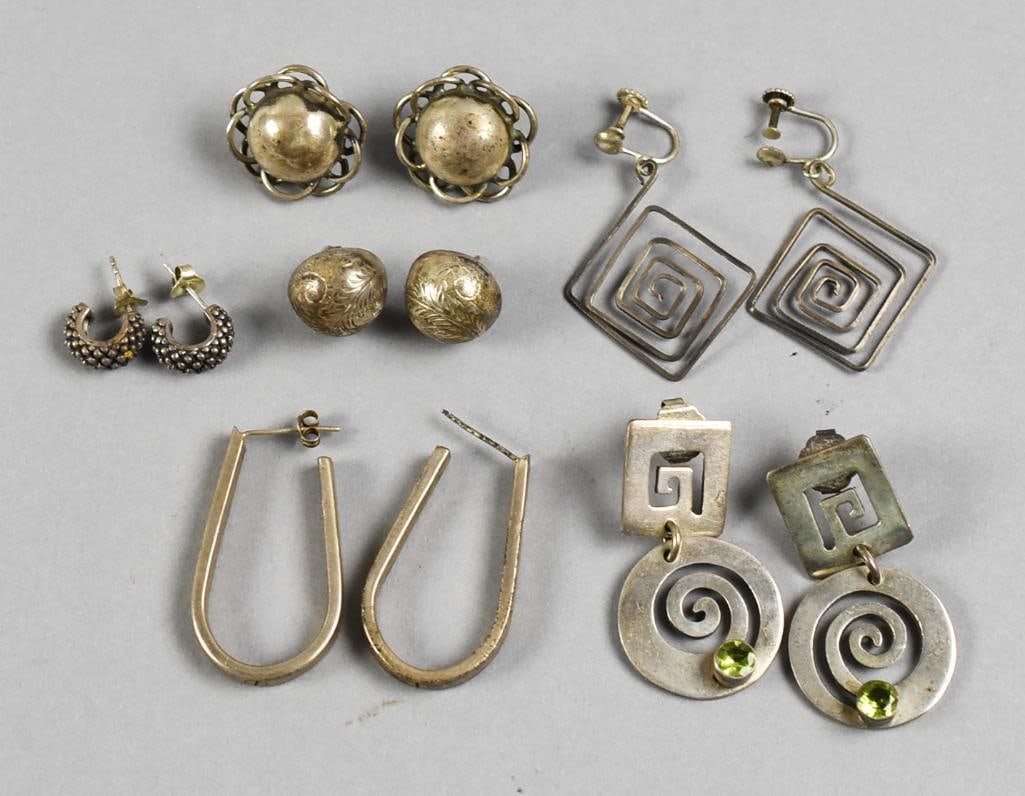 (6) Mexico & More Sterling Silver Earrings (1 of 8)