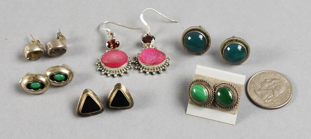 Sterling Silver & Gemstone Earring Collection - 5