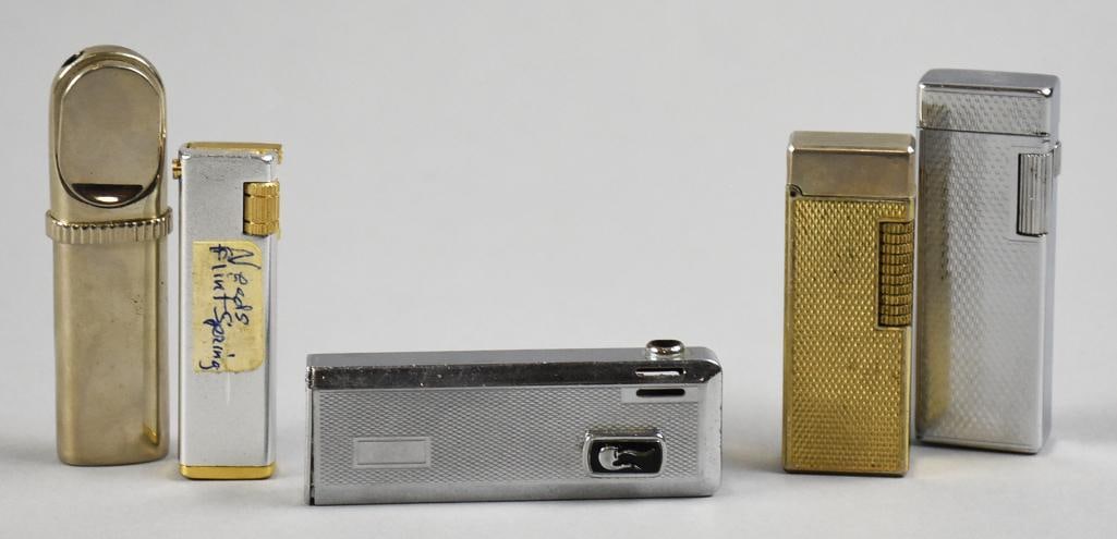 Vintage Assorted Butane & Fluid Cigarette Lighters: Lighters work with both butane and fluid.