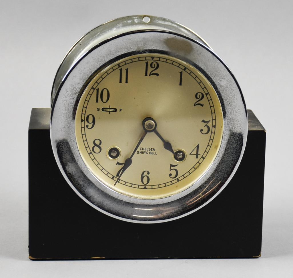 Vintage Chelsea Ship's Bell Mantle Clock (1 of 5)