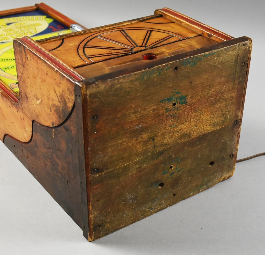 1944 Exhibit Supply Co Romance Register 1c Love Meter - 12