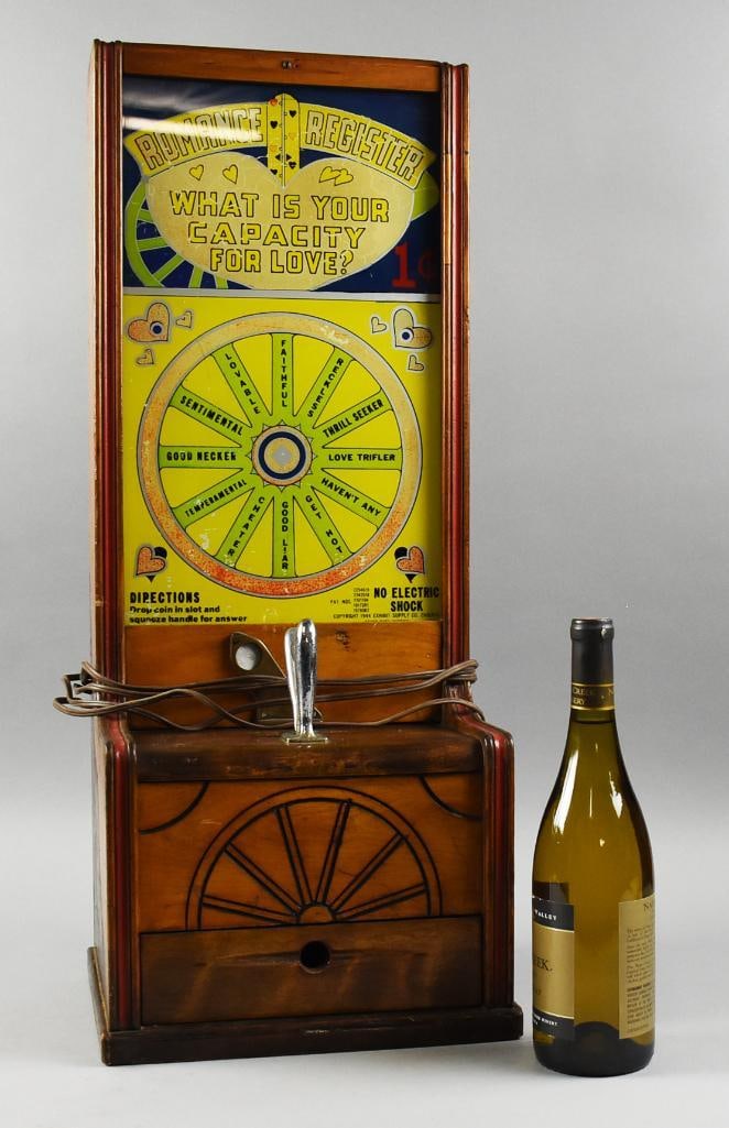 1944 Exhibit Supply Co Romance Register 1c Love Meter - 14