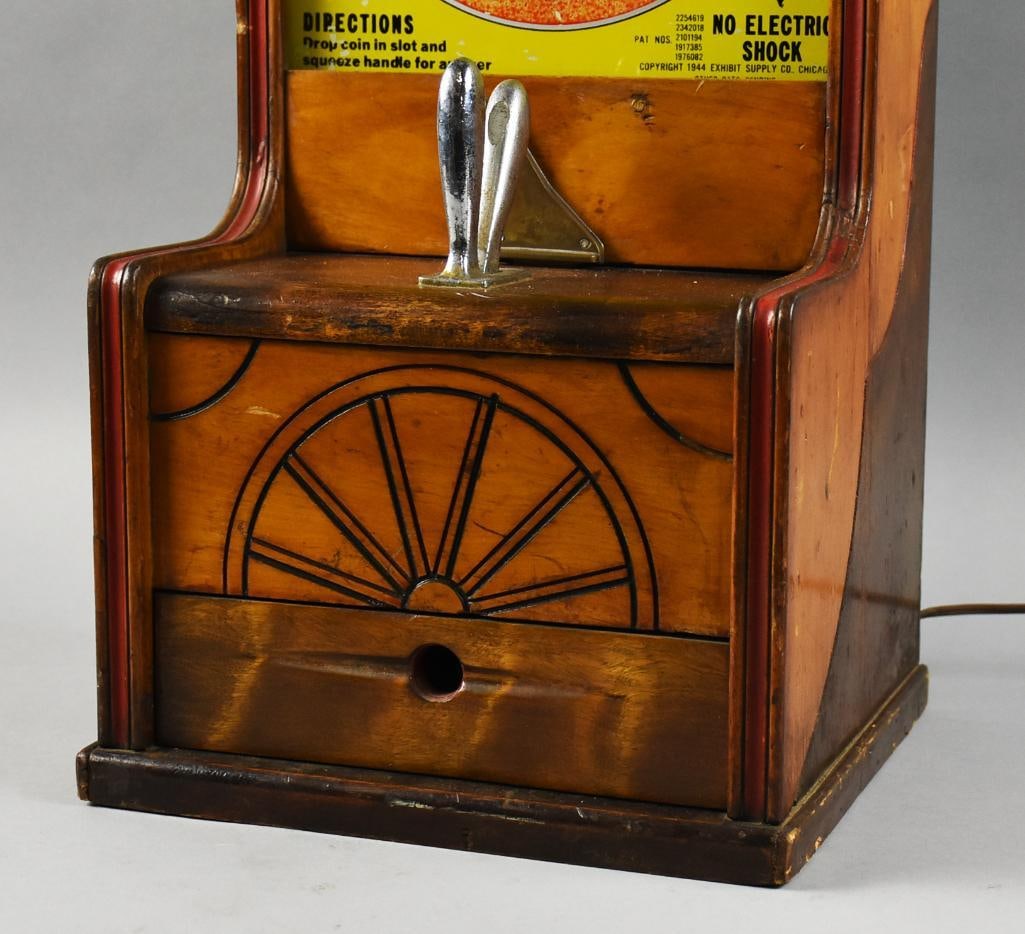 1944 Exhibit Supply Co Romance Register 1c Love Meter - 5