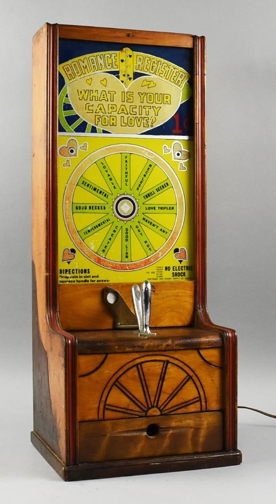 1944 Exhibit Supply Co Romance Register 1c Love Meter - 7