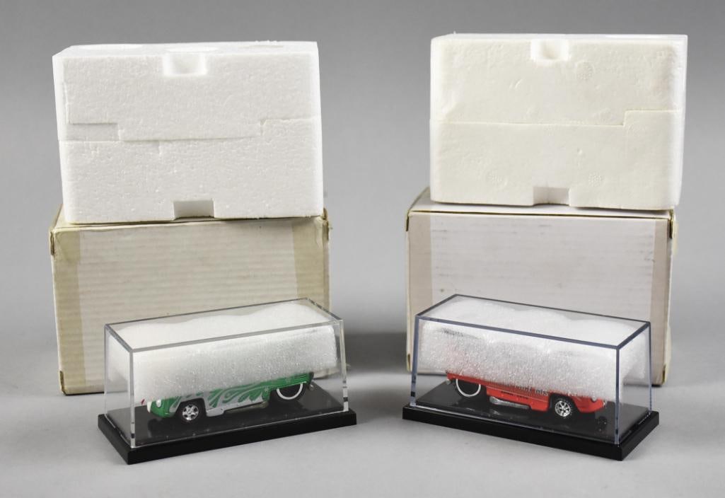 Liberty Promotions, Hot Wheels Drag Buses Ltd Ed MIB-NOS: Lot is for great Hot Wheels Liberty Promotions Drag Buses. Buses are Holiday VW Bus '09 138/200 and Indy Pace Bus No. 722/1000. Single owner collection from the largest toy collector on the West