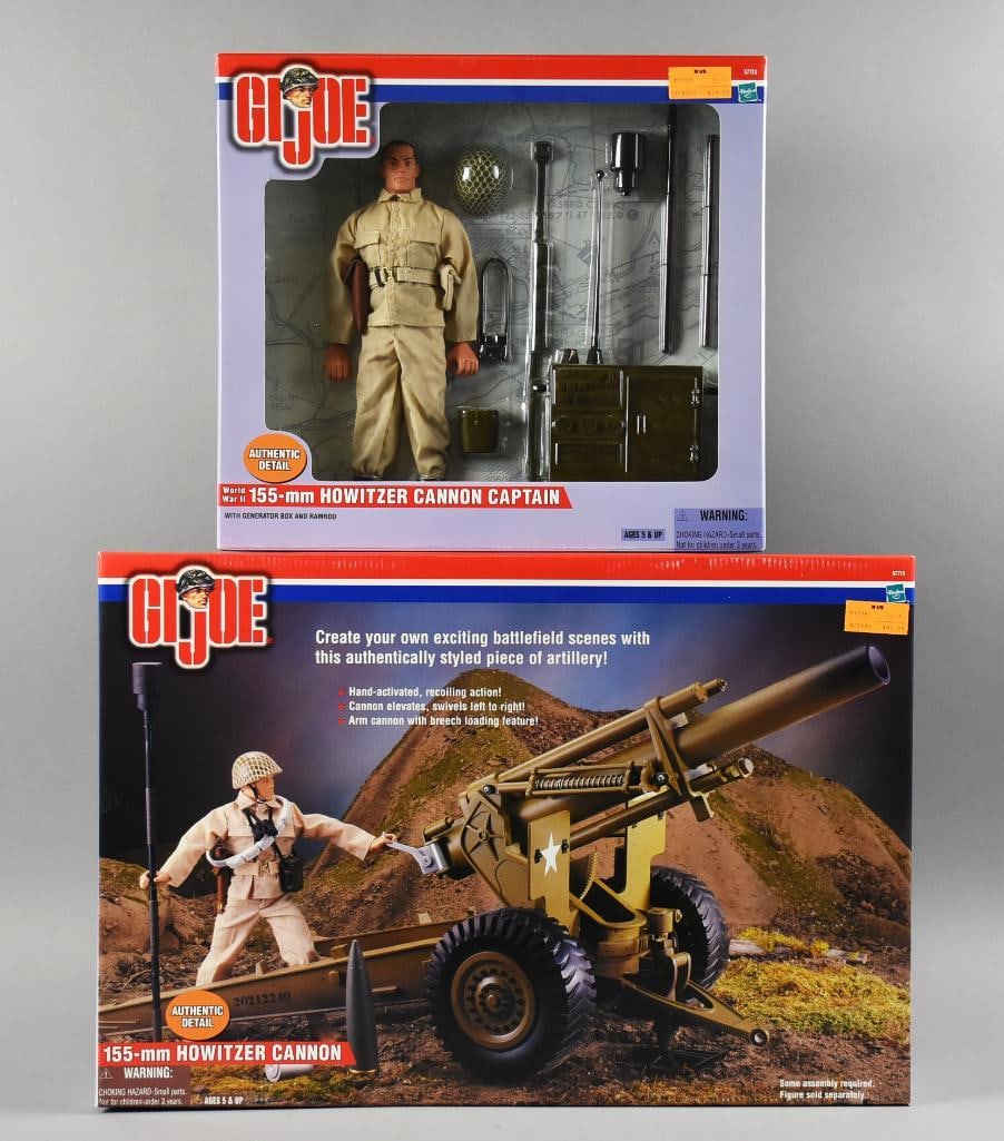 2000 Hasbro GI Joe Howitzer and Captain MIB NOS: Includes 155 M Howitzer Cannon and WWII 155 M Howitzer Cannon Captain. Single owner collection from the largest toy collector on the West Coast.