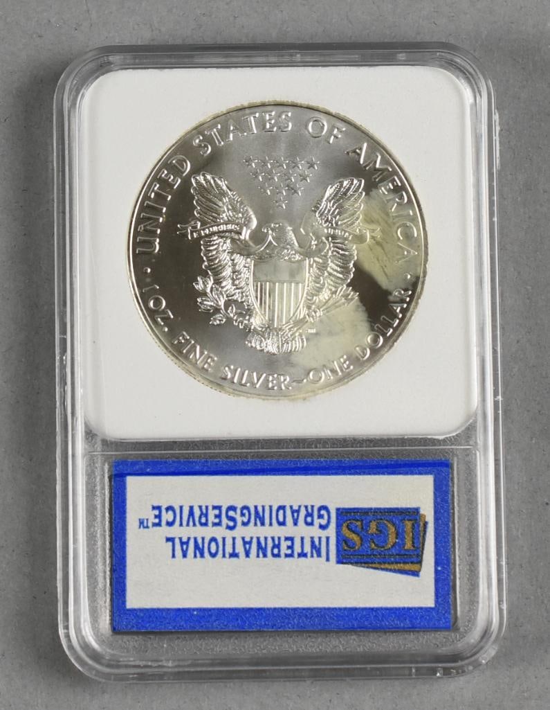 2016 ISG Grading Silver Eagle 30th Anniversary MS70 - 2