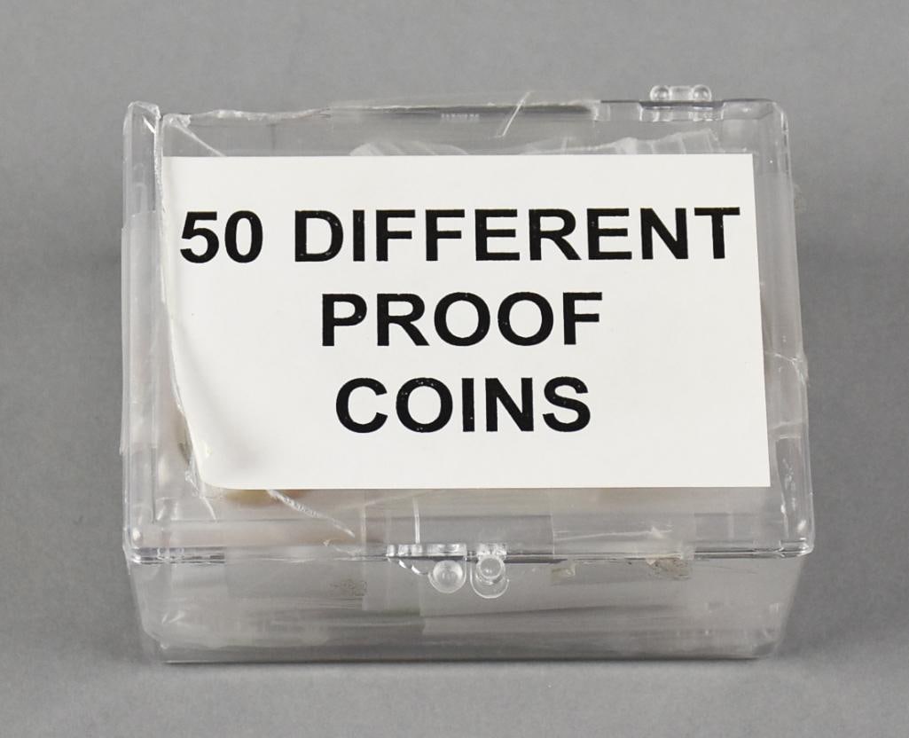 (50) Assorted Coin Proofs, 1960s-2000s, Unchecked - 2