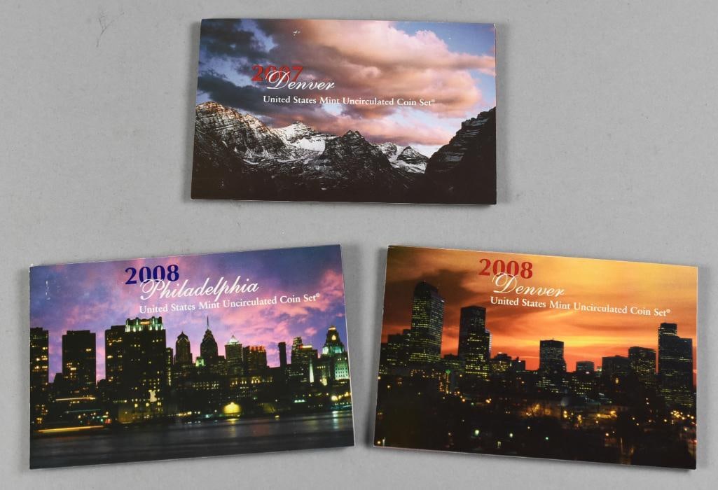 2007-08 US Mint Uncirculated Coin Sets - 2