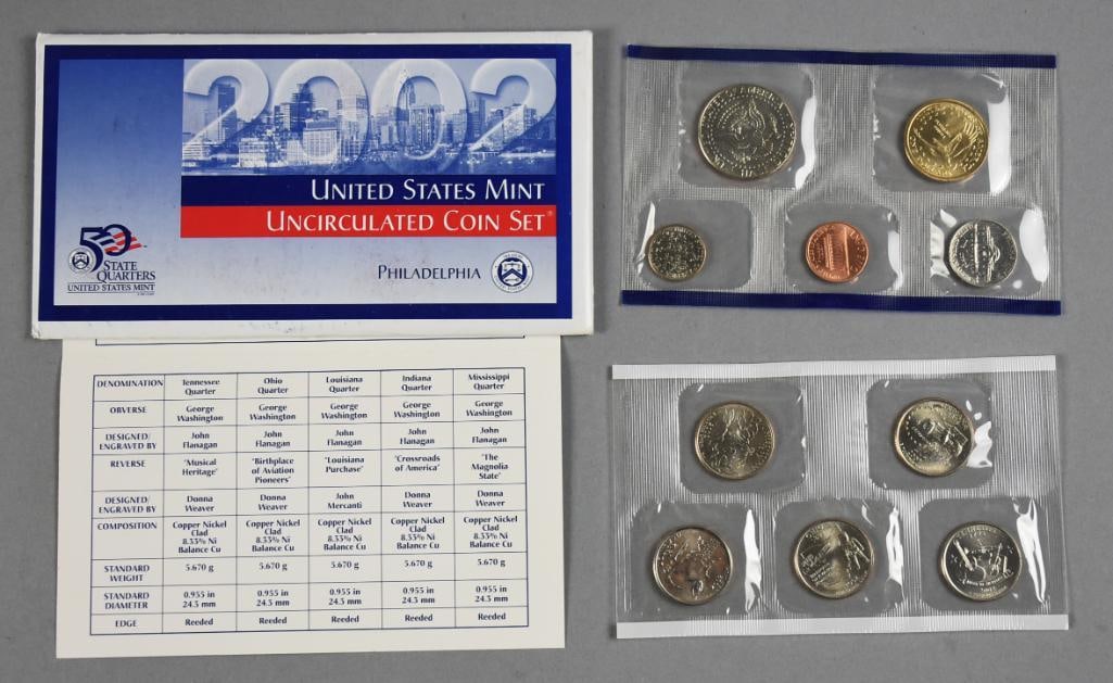 2002 US Mint Uncirculated Coin Sets, 50 State Quarters - 4
