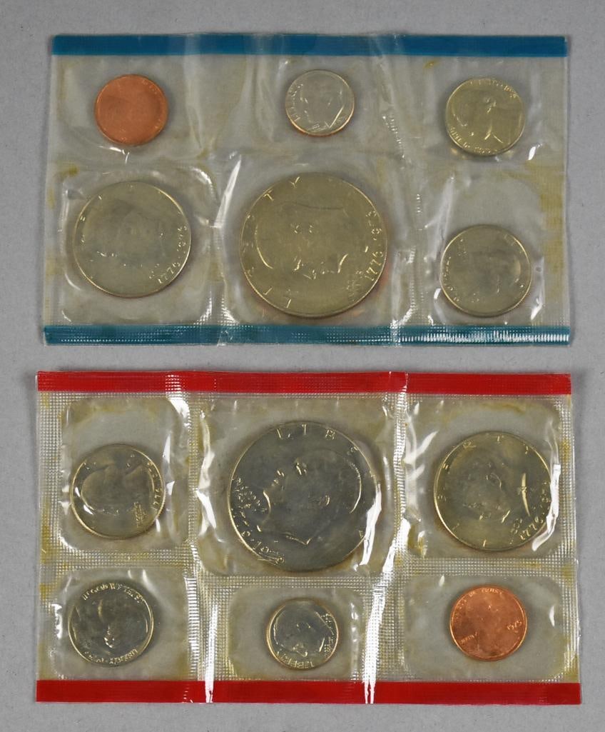 1970, 1972 Treasury Office Uncirculated Mint Sets - 6