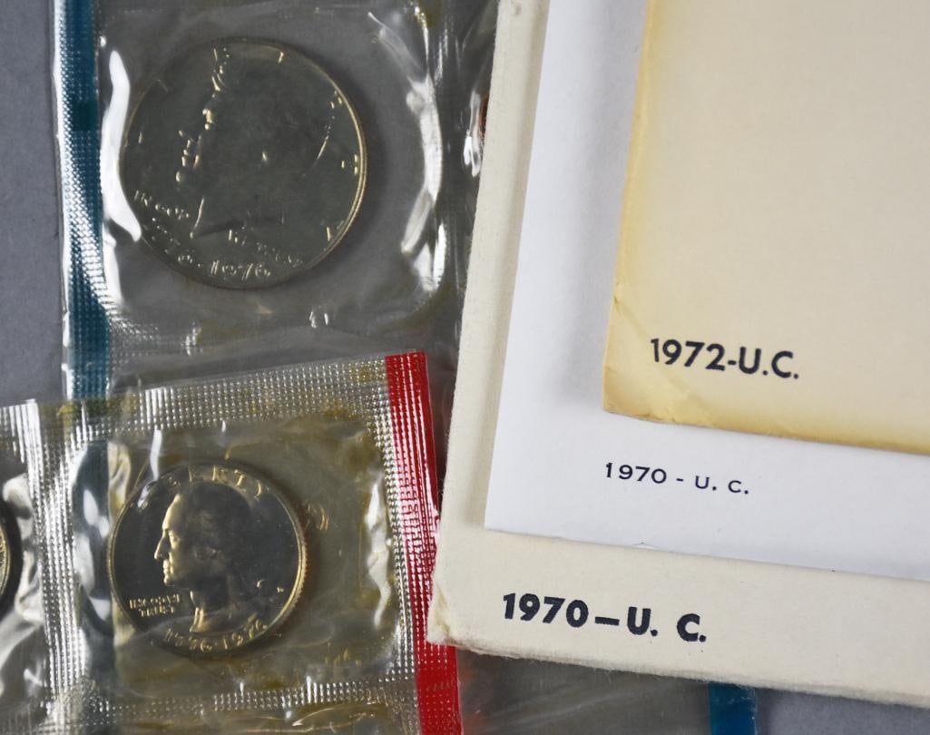 1970, 1972 Treasury Office Uncirculated Mint Sets - 7