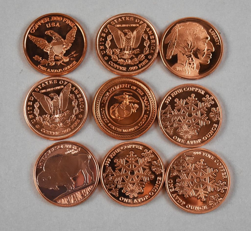 (79) 999 Copper Commemorative Rounds - 3