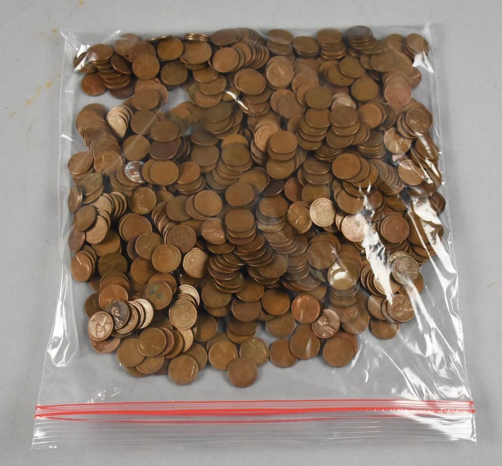 Huge Lot of Lincoln Wheat Pennies - Unchecked (1 of 5)