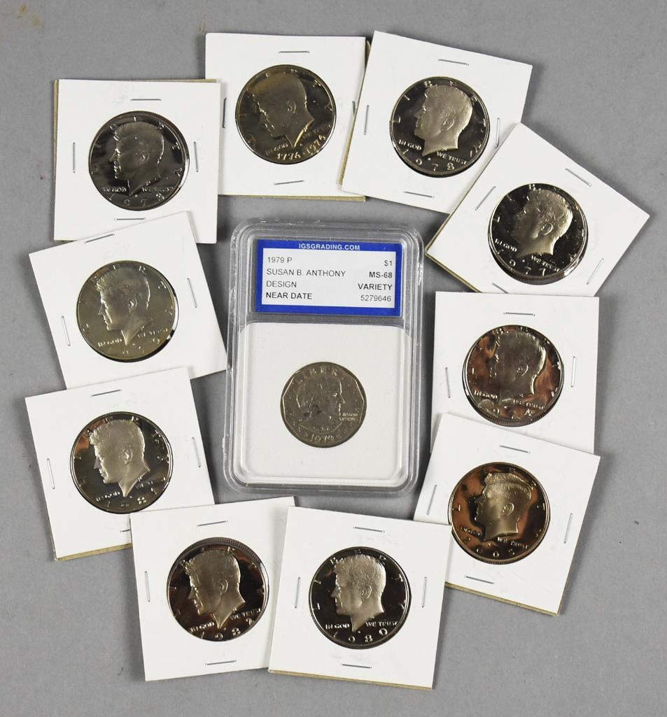 1970s-1980s Kennedy Half Dollars, 1979 P Susan B Anthony (1 of 6)