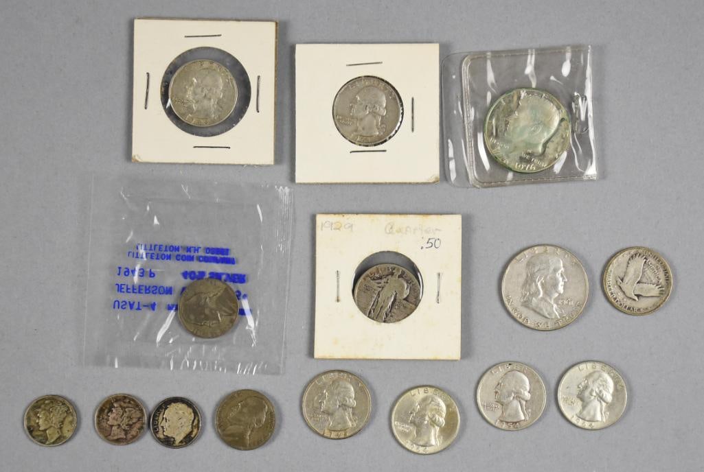 (15) Various 1920s - 1970s US Coins - Loose (1 of 7)