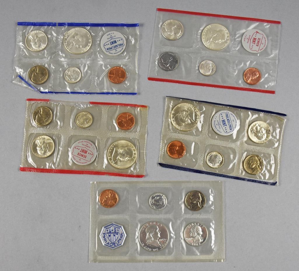 1959, 1962-1963 US Mint Uncirculated Coin Sets (1 of 3)