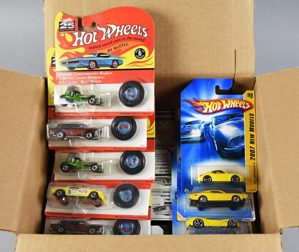 (33) 1990s-2000s Mattel Hot Wheels Various Diecast MOC NOS: Lot is for 33 Mattel Hot Wheels diecast from the 1990s and 2000s. They are counted but unchecked.?Single owner collection from the largest toy collector on the West Coast.