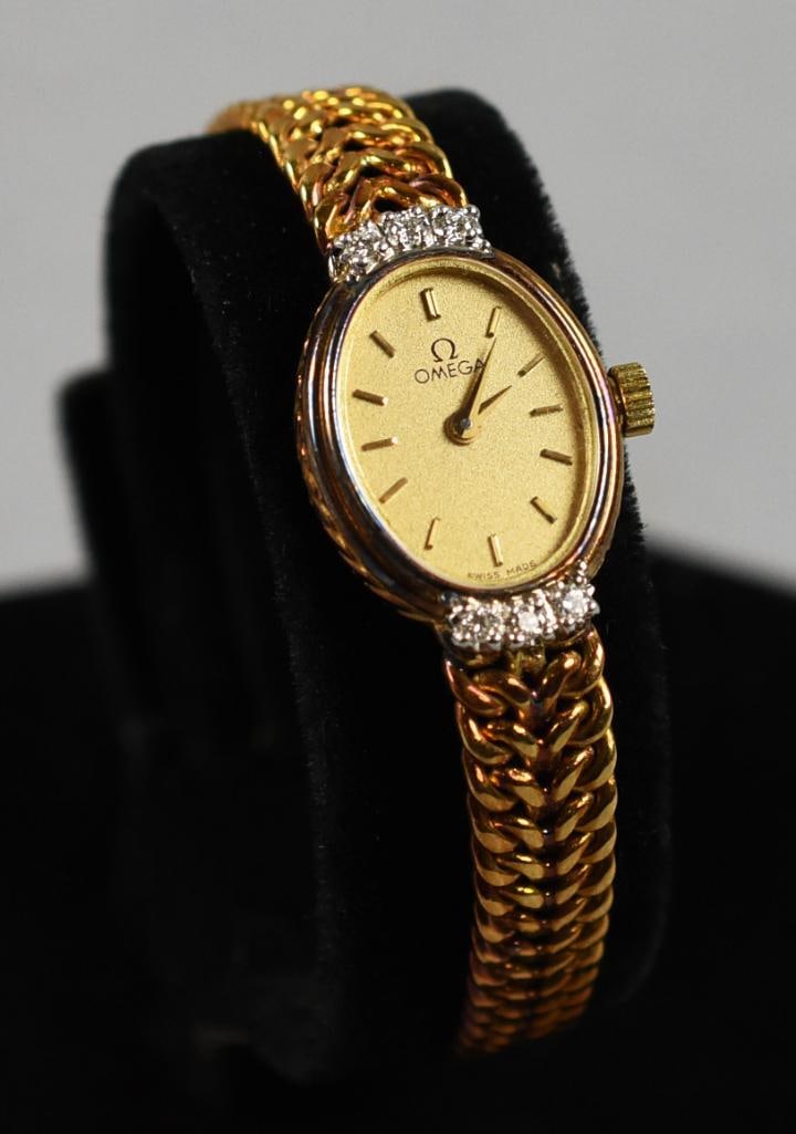 c1980 Omega 14K Gold & Diamond Ladies Watch (1 of 13)