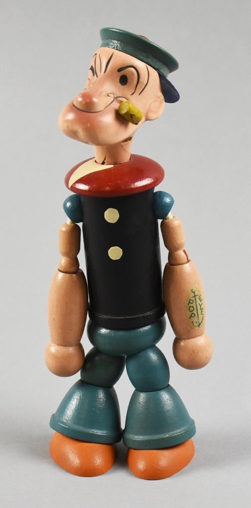 1932 J. Chein & Co Popeye the Sailor Wooden Doll (1 of 7)