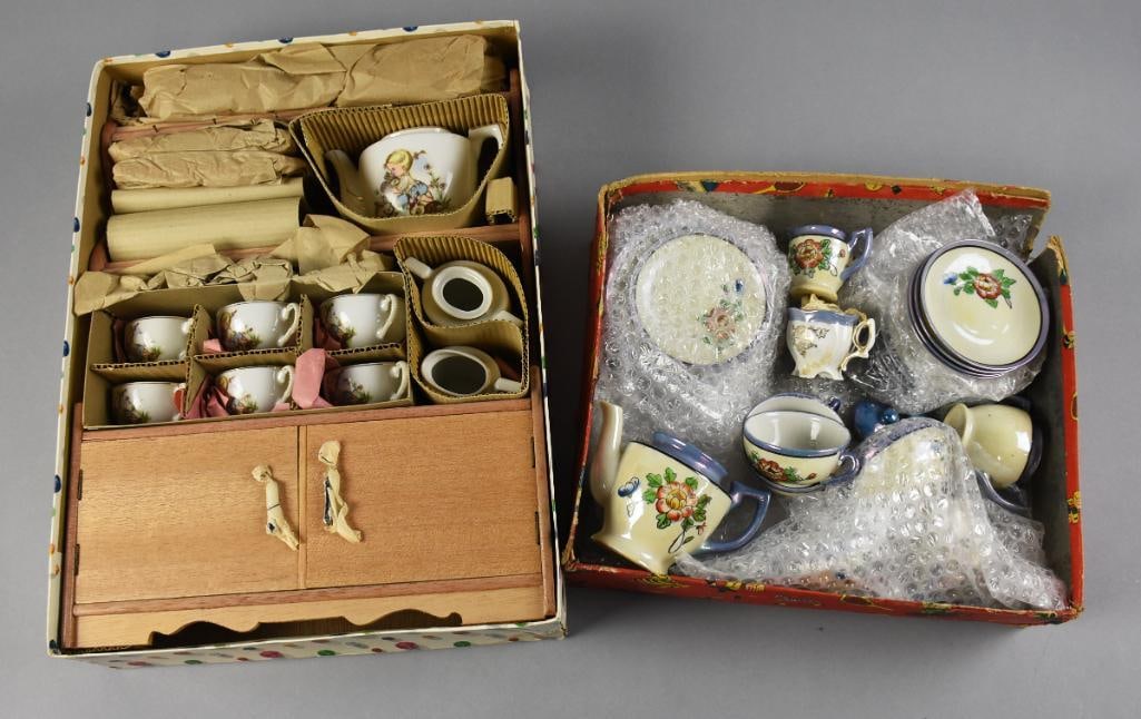 Vintage Japanese Dollhouse Miniature Porcelain Dish Sets (1 of 7)