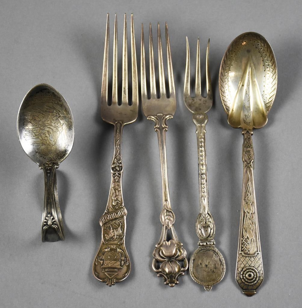 Antique Sterling Silver Flatware Assortment (1 of 8)
