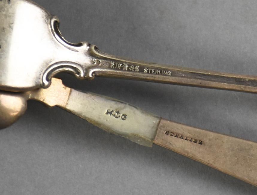 Antique Sterling Silver Flatware Assortment - 5