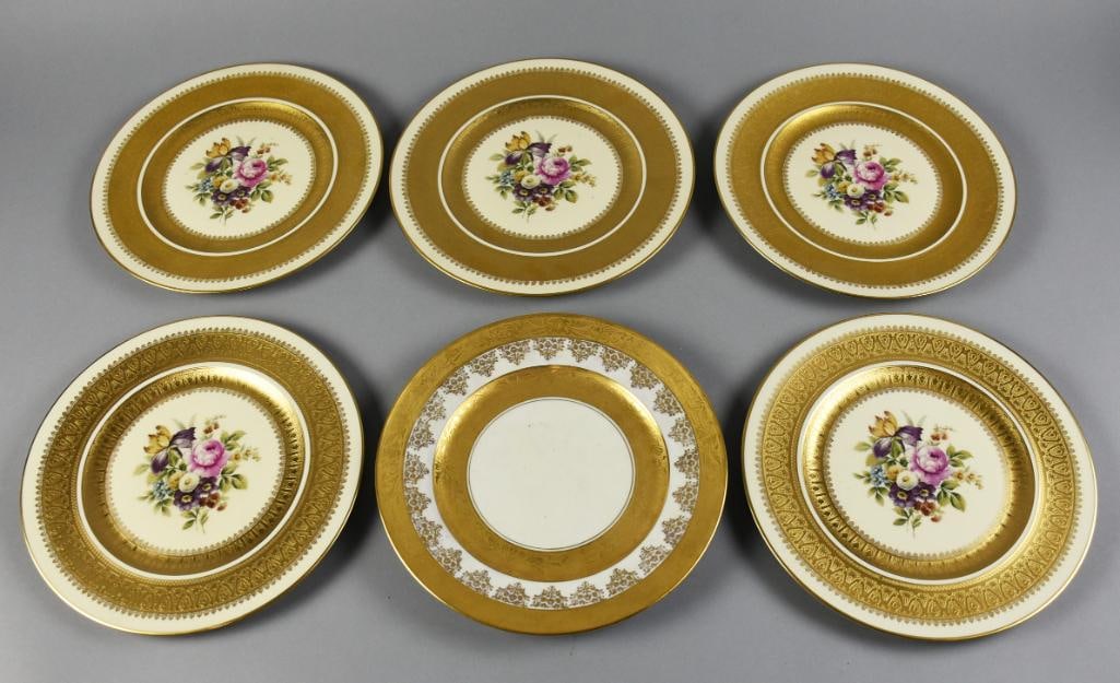 Wheeling Decorating & Eschenbach Porcelain China Plates (1 of 6)