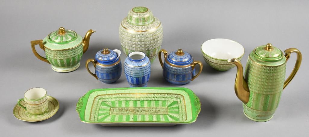 c1935 Nippon Chikaramachi Japanese Porcelain Tea Set Plus (1 of 9)