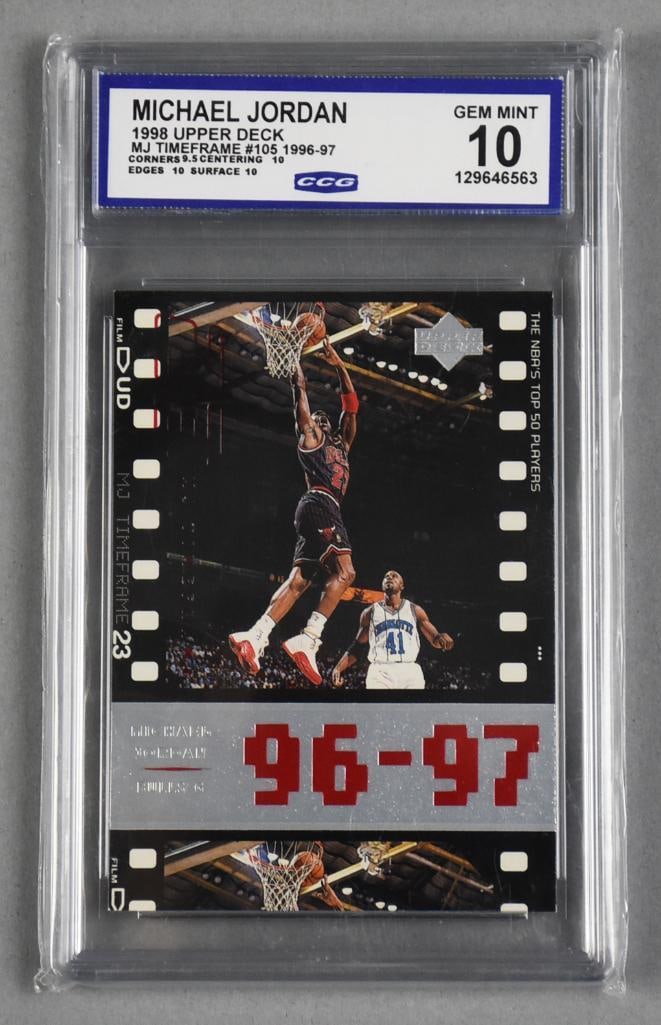 1998 CCG Upper Deck Michael Jordan Timeframe Gem Mint 10 (1 of 2)