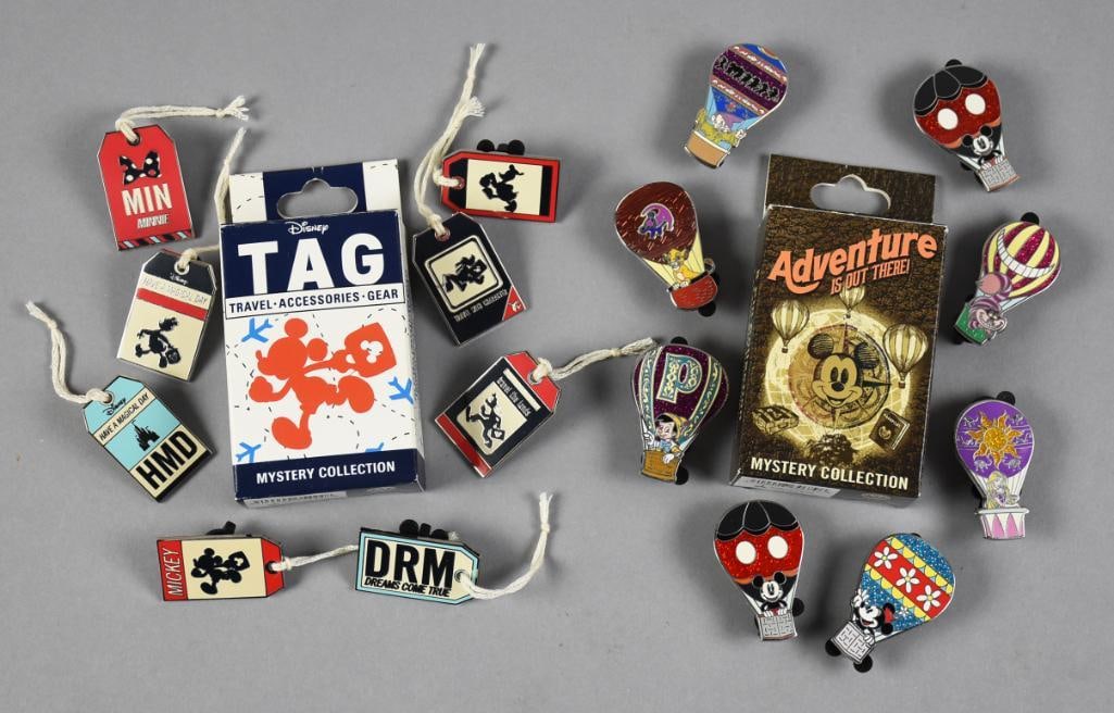 (16) Disneyland Balloon & Tag Lapel Trade Pins (1 of 4)