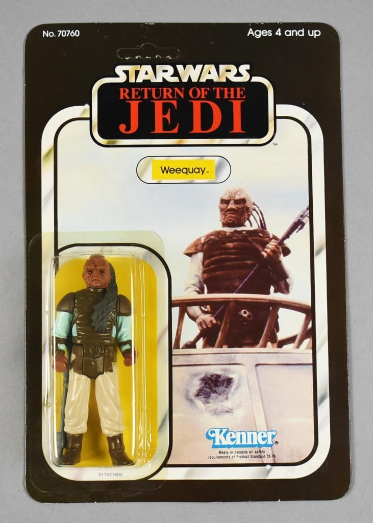 1983 Kenner Star Wars Weequay 65A Back UNPUNCHED ROTJ (1 of 4)