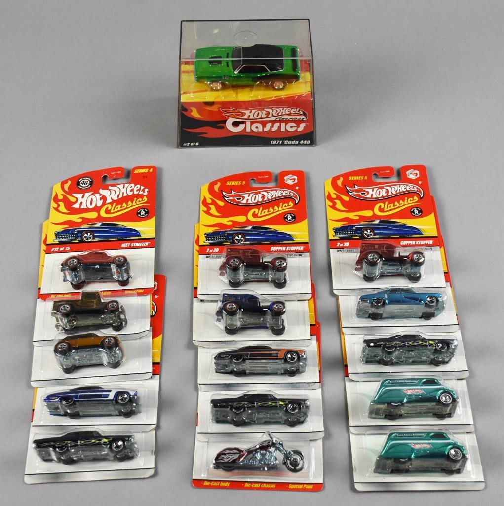 (16) 2000s Mattel Hot Wheels Classics Diecast MIP NOS (1 of 3)