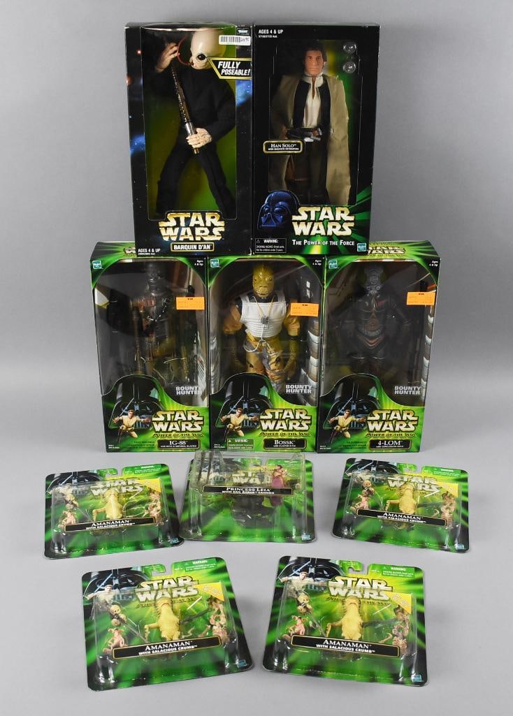 (10) 1990s-2000s Hasbro Star Wars Action Figures MIP NOS (1 of 4)
