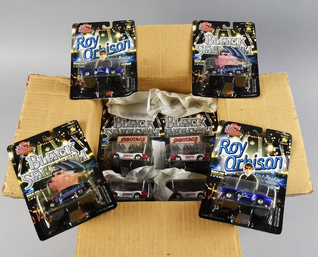 (24) 1990s Racing Champions Hot Rockin' Diecast MOC NOS: Great lot of 24 Rockin' Rods from Racing Champions. All from the 1990s, lot with duplicates. Single owner collection from the largest toy collector on the West Coast.