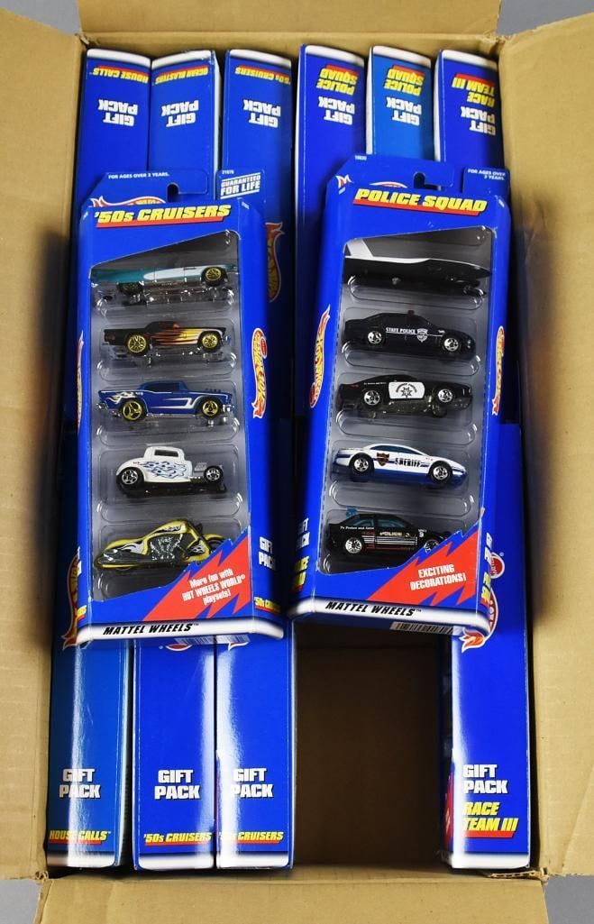 1990s Mattel Hot Wheels 5 Car Packs Factory Case-MOC-NOS (1 of 6)