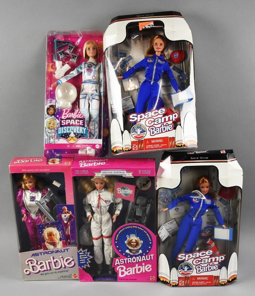 (5) 1980s-2000s Mattel Barbie Space/Astronauts NRFB NOS (1 of 2)